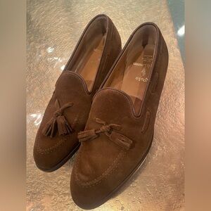 Polo by Ralph Lauren Men's Dark Brown Tassel Suede Loafers 9